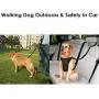 SlowTon Dog Seat Belt, 2 Pack Pet Car Seatbelt Headrest Restraint Adjustable Puppy Safety Seat Belt Reflective Elastic Bungee Connect Dog Harness in Vehicle Travel Daily Use SlowTon Dog Seat Belt, 2 Pack Pet Car Seatbelt Headrest Restraint Adjustable Puppy Safety Seat Belt Reflective Elastic Bungee Connect Dog Harness in Vehicle Travel Daily Use
