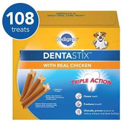 Pedigree DENTASTIX Adult & Puppy Toy/Small Treats for Dogs 5-20lbs.