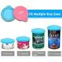 PERSUPER Pet Can Covers Scoop Packaging - 1 Spoon + 2 Pack Universal BPA Free Silicone Pet Food Can Multiple Sizes Lid Covers, One Size Fits All Standard Size Dog and Cat Can Tops PERSUPER Pet Can Covers Scoop Packaging - 1 Spoon + 2 Pack Universal BPA Free Silicone Pet Food Can Multiple Sizes Lid Covers, One Size Fits All Standard Size Dog and Cat Can Tops