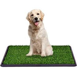 Giantex Dog Puppy Pet Potty Pad, Home Training Toilet Pad, Grass Surface Portable Dog Mat Turf Patch Bathroom Indoor Outdoor (30''x20'')