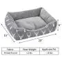 Hollypet Printed Flannel Rectangle Plush Dog Cat Bed Self-Warming Pet Bed, Gray Antlers Hollypet Printed Flannel Rectangle Plush Dog Cat Bed Self-Warming Pet Bed, Gray Antlers