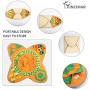 Yincimar Pet Snuffle Mat Dog Feeding Mat Small Large Dog Foraging Skills Training Mat Machine Washable Pet Activity Play Mat (Orange)