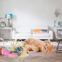 QERNTPEY Pet Toy Cat Toy Plush Mouse Rat in Cage Ball Metal Interactive Toy for Cat Kitten Pet Toy Interact with Pets