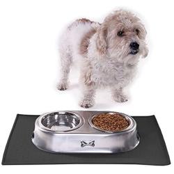 My Doggy Place Dog Cat Food Feeding Mat, Non Slip FDA Silicone