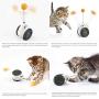 Interactive Cat Toys Ball, MVRYCE Cat Toys for Indoor Cats with Catnip Ball Balanced Cat Chasing Toy Cat Swing Toys Kitten Cat Puzzle Toys Pet Toy Ball for Cat Playing Exercise Training