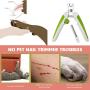 SuReady Dog Nail Clippers - Pet Nails Trimmer for Dogs or Cats with Safety Guard to Avoid Over-Cutting, Free Nail File & Lock Switch, Sturdy Non-Slip Handles