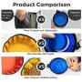 LumoLeaf Collapsible Dog Travel Bowls, Large Lightweight Foldable Bowl, Water and Food Bowls for Pets Dogs Cats with Zipper