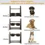 Emfogo Dog Bowls Elevated 3 Heights 4in 8in 13in Wood Raised Dog Bowl Stand with Double Collapsible Travel Bowls Raised Feeder for Dog Cat 16.7x15.5 inch Weathered Walnut Emfogo Dog Bowls Elevated 3 Heights 4in 8in 13in Wood Raised Dog Bowl Stand with Double Collapsible Travel Bowls Raised Feeder for Dog Cat 16.7x15.5 inch Weathered Walnut