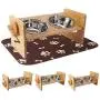Raised Pet Bowls for Cat and Dog - Adjustable Bamboo Elevated Feeder Stand with 2 Stainless Steel Bowls and Highly Absorbent Waterproof Dog Food Mat, Antislip Pet Food and Water Bowls Raised Pet Bowls for Cat and Dog - Adjustable Bamboo Elevated Feeder Stand with 2 Stainless Steel Bowls and Highly Absorbent Waterproof Dog Food Mat, Antislip Pet Food and Water Bowls