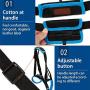 Doglemi Dog Lift Harness Portable Lifting Sling Support Strap Help Dogs with Weak Rear Legs Back for Small Large Dogs Surgery Recovery Walking Pain Relief S
