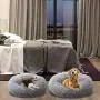 Hopeseily Dog Round Beds Comfortable Donut Dog Bed for Large Medium Dogs, Anti-Slip, Waterproof Base, Machine Washable, Faux Fur Cushion Bed Hopeseily Dog Round Beds Comfortable Donut Dog Bed for Large Medium Dogs, Anti-Slip, Waterproof Base, Machine Washable, Faux Fur Cushion Bed