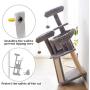 IBUYKE Cat Tree Tower Condo Cat Play Furniture with Sisal Scratching Posts Perches Houses Kitten Play House, Light Gray, UCT012021W