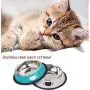 Yasma 2Pcs Cat Bowls Stainless Steel Pet Cat Bowl Kitten Rabbit Cat Dish Bowl with Cute Cats Painted cat Food Dish Easy to Clean Durable Cat Dish for Food and Water (Blue Grey) Yasma 2Pcs Cat Bowls Stainless Steel Pet Cat Bowl Kitten Rabbit Cat Dish Bowl with Cute Cats Painted cat Food Dish Easy to Clean Durable Cat Dish for Food and Water (Blue Grey)