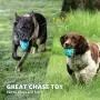 EASTBLUE Squeaky Dog Toys for Aggressive Chewers: Rubber Puppy Chew Ball with Squeaker, Almost Indestructible and Durable Pet Toy for Medium and Large Breed