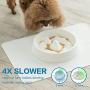 Dimgogo Slow Feeder Dog Bowls, Dog Food Bowl Slow Eating Dog Bowl Interactive Bloat Stop Dog Bowls Non Slip Puzzle Bowl Preventing Choking Healthy Dogs Cats Bowl Come with Free Puppy Dog Chew Toys