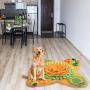 Yincimar Pet Snuffle Mat Dog Feeding Mat Small Large Dog Foraging Skills Training Mat Machine Washable Pet Activity Play Mat (Orange)
