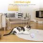 Domgoopet Interactive Cat Toys Ball, Self Rotating Cat Toy, Newest Version USB Rechargeable Pet Toy,Buit-in Spinning LED Light, Stimulate Hunting Instinct for Your Cat/Kitty/Kitten/Pets
