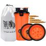 Dog Water Bowls Dog Travel Water Bottle Portable Dog Water Dispenser and Food Container Outdoor Leak-Proof Cup with 2 Collapsible Dog Bowls for Walking HikingTravelling Camping