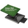 Synturfmats Indoor Pet Potty Patch Puppy Pee Training Pad, Deluxe 3 Pieces Dog Relief System with Drawer, Green, Medium with Drawer 20''x25''x2''