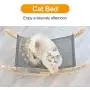 BEELIKE Cat Hammock Toys Kitten Swing House Bed Wooden Rocking Chair Toys BEELIKE Cat Hammock Toys Kitten Swing House Bed Wooden Rocking Chair Toys