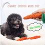 Pet Toys Pet Dog Gnawing Molars Toys Carrots Hand Woven Molars Cotton Rope Pet Supplies