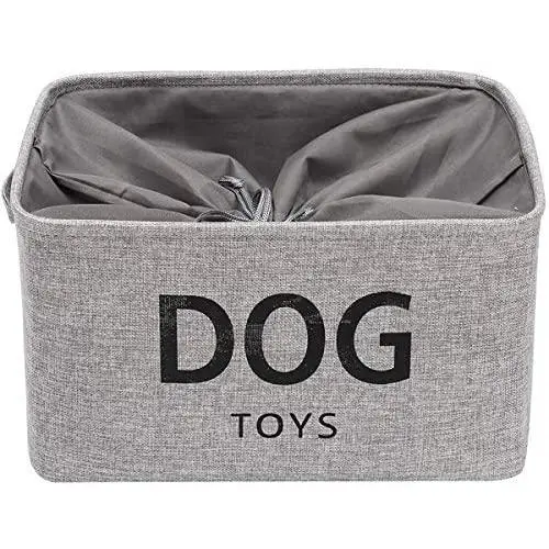 Geyecete Canvas Dog Treats Basket with a Drawstring Keep Away from dust -Foldable Dog Food Basket Basket for Dogs Treats Storage Geyecete Canvas Dog Treats Basket with a Drawstring Keep Away from dust -Foldable Dog Food Basket Basket for Dogs Treats Storage
