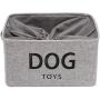 Morezi Canvas Dog Toy Box Puppy Toy Basket Bin with Handles and Drawstring Closure - Perfect for Organizing Pet Toys, Blankets, Leashes, Towel, Coats, Diaper, Pet Pee Mat