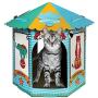 American Cat Club Circus Cat House & Scratcher w/ Catnip