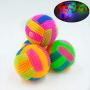 Pet Dog Chew Toys Teeth Cleaning Toy Balls Durable Dog Treat Balls Pet Ball for Small Dogs Funny Interactive Balls Elastic Flash Light Squeaky Spike Ball Molar Plastic Entertained Toy 1PC