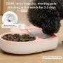 ASENVER Automatic Pet Feeder 2-in-1 Cat Feeding Dispenser Detachable Dog Water Bottle and Food Bowl Heart Shaped ASENVER Automatic Pet Feeder 2-in-1 Cat Feeding Dispenser Detachable Dog Water Bottle and Food Bowl Heart Shaped