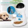 amzdeal Automatic Cat Feeder Pet Feeder Cat Food Dispenser 4 Meals A Day with Timer Programmable Portion Control Voice Recorder 3L Capacity for Cats and Dogs