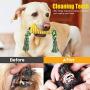 Tough Dog Toothbrush Chew Toys for Aggressive Chewers , Durable Corn Dog Rope Toy, Puppy Teething Indestructible Toys with Food Grade Rubber for Small Medium Dogs