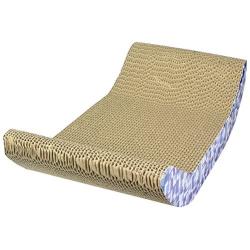 Ware Scratch-N-Lounge Corrugated Cat Scratcher, Catnip Included, 17.5''W X 9.5''L X 4.5''H