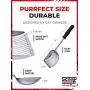 iPrimio Monster Cat Litter Scooper with 17 Inch Long Handle and Soft Grip - Sturdy Extra Large Deep Shovel Scoop - Great for Sore Hands