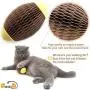 ARELLA Catnip Football Toy for Cats Catnip Refillable Scratcher Ball Kittys Faithful Playmate Reduce Obesity and Loneliness CSB06BR ARELLA Catnip Football Toy for Cats Catnip Refillable Scratcher Ball Kittys Faithful Playmate Reduce Obesity and Loneliness CSB06BR