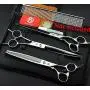 Purple Dragon 8.0 inch Dog Hair Cutting, Curved and Thinning Scissors Shear Pet Grooming Tool Kit Purple Dragon 8.0 inch Dog Hair Cutting, Curved and Thinning Scissors Shear Pet Grooming Tool Kit