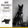 OneTigris K9 Tactical Dog Harness Patrol Dog Vest with Comfortable Adjustable Neck Protection Straps & Durable Handle (Small, Medium, Large Size)