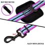 Didog Dog Safety Seat Belt, Dog Vehicle Car Harness/Leash with Handle for Car Travel Walking,Adjustable Dog Leashes Fit Small Medium Large Dogs,Purple