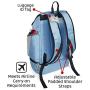 Mobile Dog Gear, Dog Travel Bag, Drop Bottom Week Away Backpack for Medium and Large Dogs, Includes 2 Lined Food Carriers and 2 Collapsible Dog Bowls