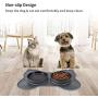 Dog Bowls Slow Feeder Silicone 3 in 1 Small Dog Food Eating Bowl and Water Bowl with Non-Toxic No Choking Healthy Design Bowl Non Skid Spill Proof for Feeding Small Dogs Puppies Cats Pets