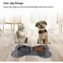 Dog Bowls Slow Feeder Silicone 3 in 1 Small Dog Food Eating Bowl and Water Bowl with Non-Toxic No Choking Healthy Design Bowl Non Skid Spill Proof for Feeding Small Dogs Puppies Cats Pets