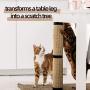 Pet Island Cat Scratching Post/Tree, Durable Sisal cat Scratcher, Scratching Post - Furniture Protector
