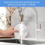 Vekonn Cat Water Fountain 4 Filters Pack for Stainless Steel Top Fountain and Yellow Stamen Fountain