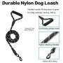 DomKim No-Pull Dog Harness and Leash Set, Heavy Duty Front Clip Dog Harnesses with Leashes for Medium Large Dogs Daily Use Outdoor Reflective Adjustable Dog Vest Collar for Training Walking Hiking