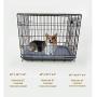 KEMULUS 20''/28''/35'' Padded Bolster Dog Crate Bed for Small Medium Large Dogs Self Warming Dog Pillow Bed Anti Slip Plush Pet Crate Pads for Cats and Dogs Mattress Sleeping Kennel Pads