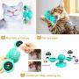 LEJGEQR Cat Toys for Indoor Cats,Interactive Cat Toy with Suction Cup Windmill Kitten Toys Cat Toothbrush Toy Kitty Toys with Hair Brush Turntable Massage Scratching Tickle for Cats Kitten Kitty