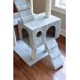 GleePet GP78700622 Cat Tree with Ramp, 70-Inch, Silver Gray