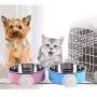RUBYHOME Dog Bowl Feeder Pet Puppy Food Water Bowl, 2-in-1 Plastic Bowl & Stainless Steel Bowl, Removable Hanging Cat Rabbit Bird Food Basin Dish Perfect for Crates & Cages