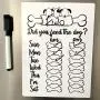 Did You Feed The Dog Fish Cat Pet Feeding Reminder Magnetic Whiteboard Calendar Food Tracker Sticker Fridge Magnets AM/PM Daily Indication Chart Feed Your Pets with Magnetic Pencil