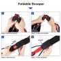 DEGBIT Non-Breakable Pet Pooper Scooper for Large and Small Dogs, Long Handle Portable Dog Pooper Scooper, High Strength Materials & Durable Spring, Easy to Use, Great for Lawns, Grass & Gravel (Red)